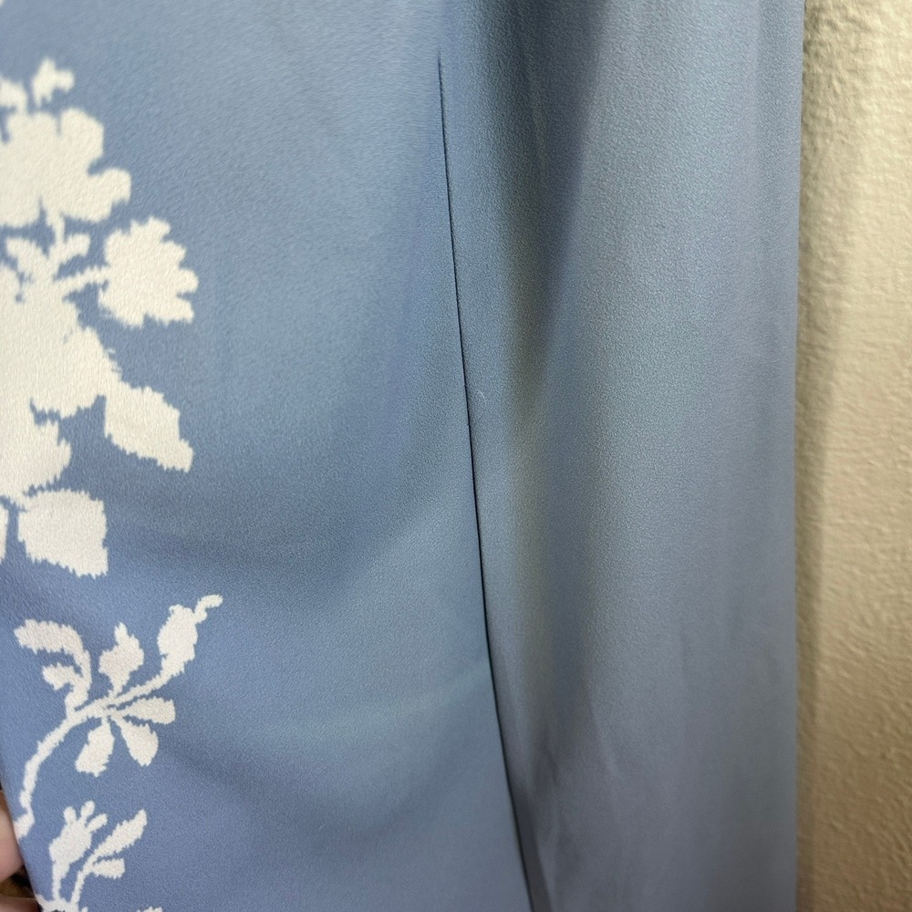 Tuckernuck Blue Fog Portia Floral Maxi Dress Bow Back Navy Light Blue Medium - Picture 8 of 8